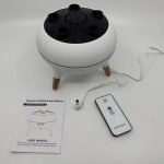 Essential Oil Diffuser 250ML Dancing Jellyfish Aromatherapy Diffuser Humidifier with 7 Colors LED Lights.Remote Control.Plug in for Bedroom.Office (White)