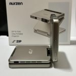 Aurzen ZIP Tri-Fold DLP Truly Mini Projector. Pocket Size. Zero-Lag Focus. One-Click Screen Mirroring. Full-Screen Mode. Type-C Fast Charging. 5.000mAh Battery. Indoor Outdoor Portable Projector.Gold