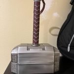TOKKOT Thor Hammer Tool Box. Multifunctional Home Repair Tool Set Excellent Hand Tool Novelty Gift for Men as Halloween Prop Cosplay Hammer (Silver)