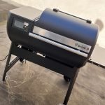 Brisk It Zelos-450 Electric Wood Pellet Smoker Grill – A.I. Smart BBQ Grill with WiFi. 7-in-1 Outdoor Grill & Smoker. PID Controller (Up to 500°F). 450 sq.in Cooking Area. Meat Probe