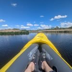 Intex 68307EP Explorer K2 Inflatable Kayak Set: Includes Deluxe 86in Aluminum Oars and High-Output Pump – SuperStrong PVC – Adjustable Seats with Backrest – 2-Person – 400lb Weight Capacity