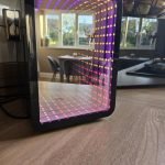 So Chill Mini Fridge Infinity Effect. Gamers. Students. Home/Car trips/Hangouts + More. USB Powered. Stickers Included. 4L/6 Cans. Mirror Infinity Effect Door