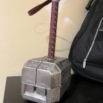 TOKKOT Thor Hammer Tool Box. Multifunctional Home Repair Tool Set Excellent Hand Tool Novelty Gift for Men as Halloween Prop Cosplay Hammer (Silver)