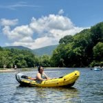 Intex 68307EP Explorer K2 Inflatable Kayak Set: Includes Deluxe 86in Aluminum Oars and High-Output Pump – SuperStrong PVC – Adjustable Seats with Backrest – 2-Person – 400lb Weight Capacity
