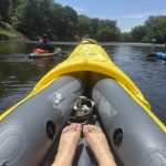 Intex 68307EP Explorer K2 Inflatable Kayak Set: Includes Deluxe 86in Aluminum Oars and High-Output Pump – SuperStrong PVC – Adjustable Seats with Backrest – 2-Person – 400lb Weight Capacity