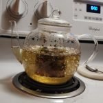 1200ml/40 oz Glass Teapot with 4 Double Wall Teacups and Removable Stainless Steel Infuser. Tea Sets for Adults. Clear Tea Kettle Stovetop Safe for Loose Leaf and Blooming Tea.Gifts for Christmas