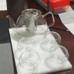 1200ml/40 oz Glass Teapot with 4 Double Wall Teacups and Removable Stainless Steel Infuser. Tea Sets for Adults. Clear Tea Kettle Stovetop Safe for Loose Leaf and Blooming Tea.Gifts for Christmas