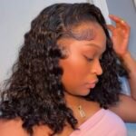 Pizazz 99J Burgundy Deep Wave Lace Front Wigs Human Hair Pre Plucked | 13x4 HD Lace Frontal Wigs with Baby Hair Pre Bleached Knots 180 Density Human Hair Wigs for Women18 Inch