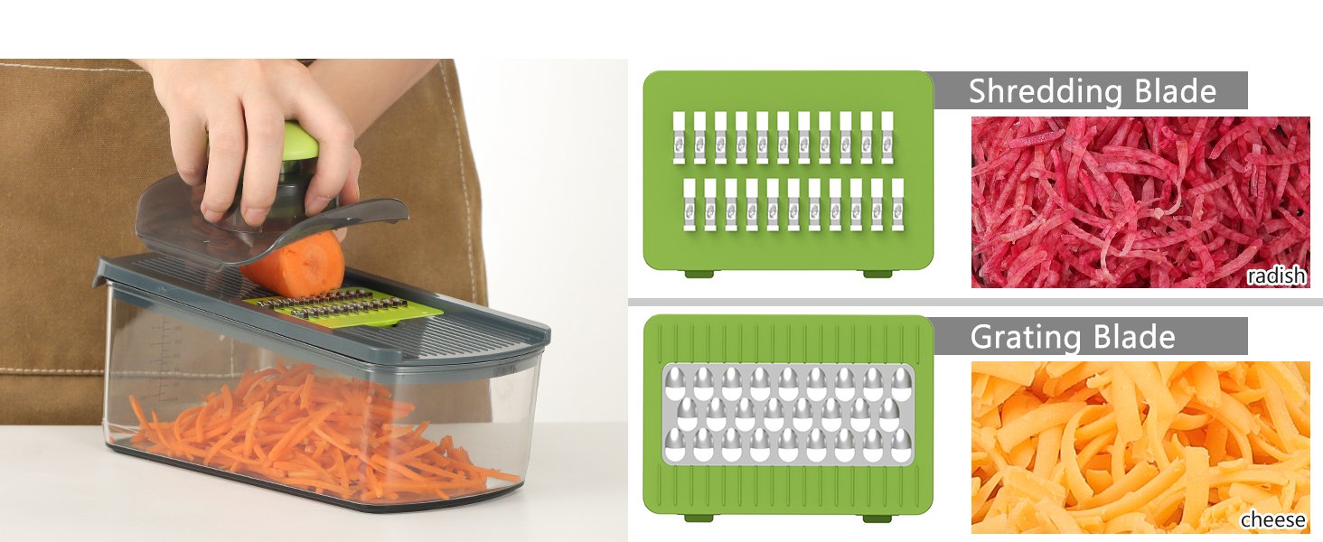 6-in-1 Hand-Safe Mandoline Vegetable Slicer