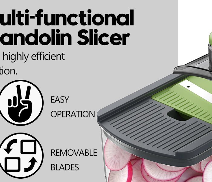 6-in-1 Hand-Safe Mandoline Vegetable Slicer