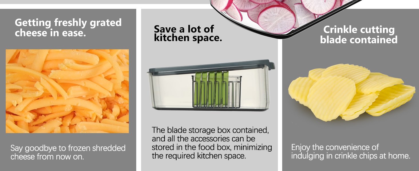 6-in-1 Hand-Safe Mandoline Vegetable Slicer