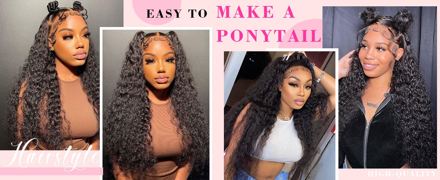 Pizazz 99J Burgundy Deep Wave Lace Front Wigs Human Hair Pre Plucked | 13x4 HD Lace Frontal Wigs with Baby Hair Pre Bleached Knots 180 Density Human Hair Wigs for Women18 Inch