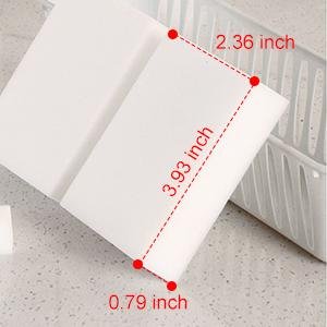 100 Pack Magic Sponge Eraser Extra Thick and Long Lasting Melamine Cleaning Sponges in Bulk - Multi Surface Power Scrubber Foam Cleaning Pads - Bathtub. Floor. Baseboard. Bathroom. Wall Cleaner